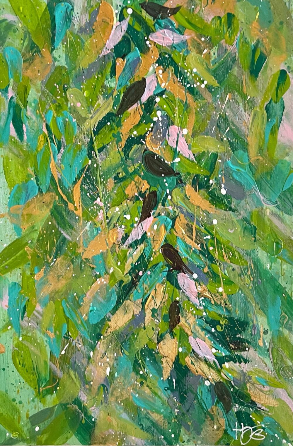 abstract botanical art